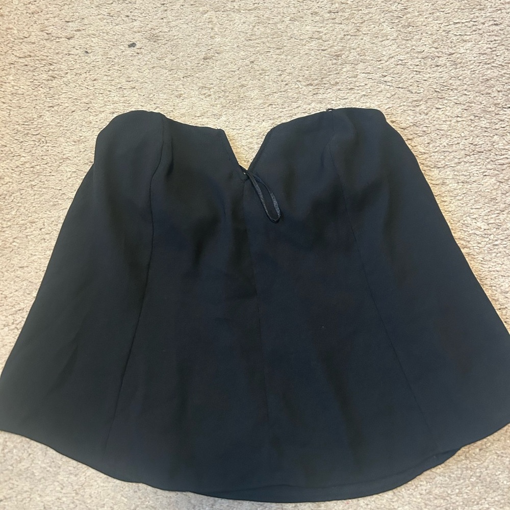 Free people Elegant Black Strapless Top